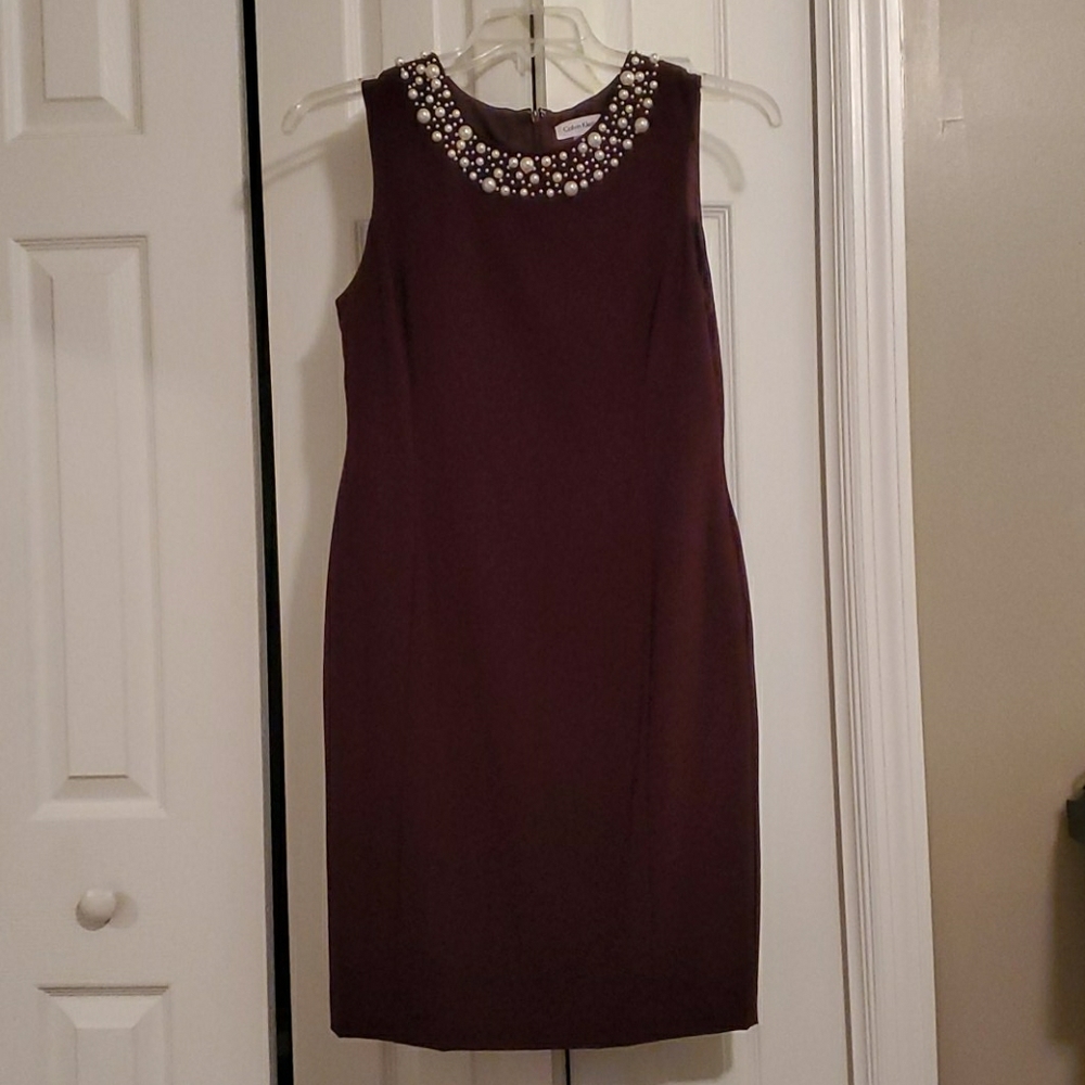Purple Calvin Klein dress